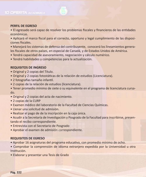 OFERTA ACADÉMICA - Transparencia - Universidad Autónoma de ...