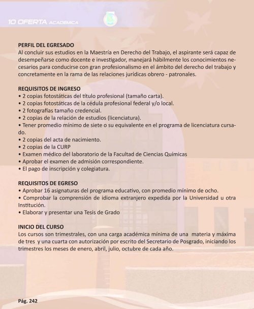 OFERTA ACADÉMICA - Transparencia - Universidad Autónoma de ...