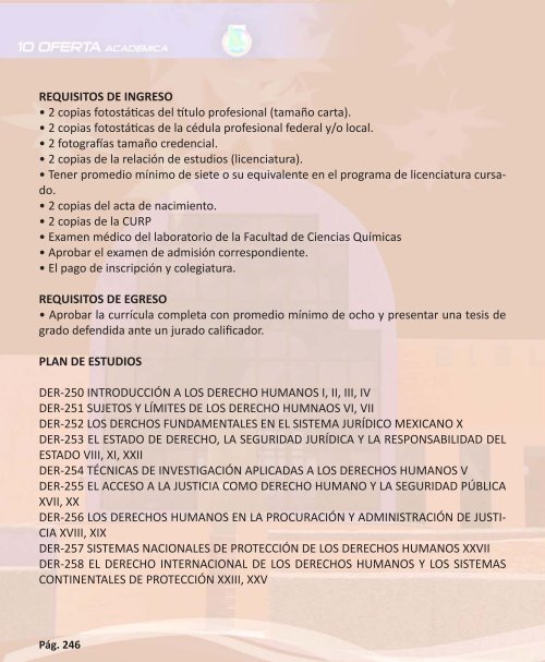 OFERTA ACADÉMICA - Transparencia - Universidad Autónoma de ...