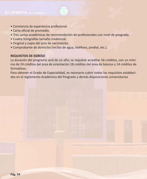 OFERTA ACADÉMICA - Transparencia - Universidad Autónoma de ...