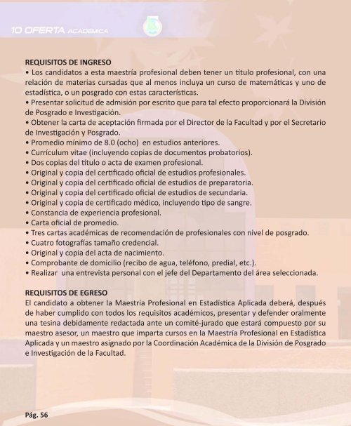 OFERTA ACADÉMICA - Transparencia - Universidad Autónoma de ...