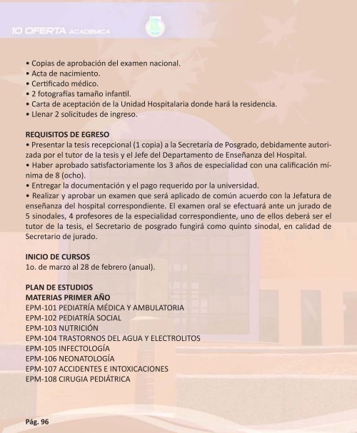 OFERTA ACADÉMICA - Transparencia - Universidad Autónoma de ...