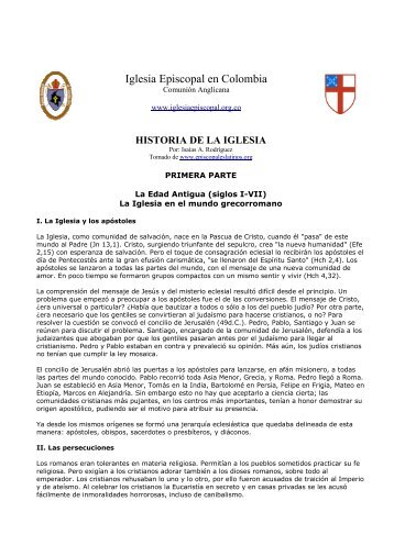 historia de la iglesia.pdf - Iglesia Episcopal en Colombia