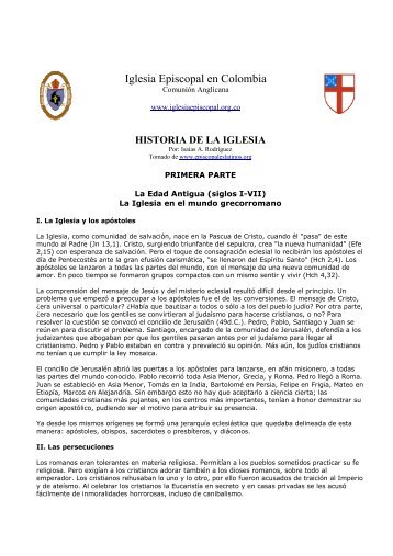 historia de la iglesia.pdf - Iglesia Episcopal en Colombia