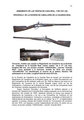 Artículo completo en PDF - Catalogación de armas