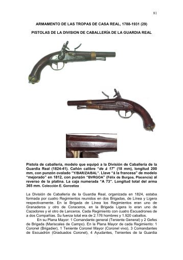 Artículo completo en PDF - Catalogación de armas