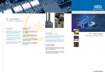 HF – Güç Trafoları HF-Power Transformers