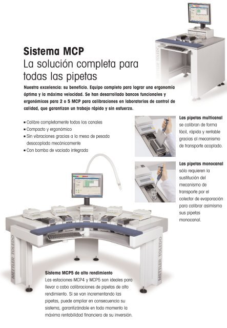 Calibrador de pipetas - Mettler Toledo