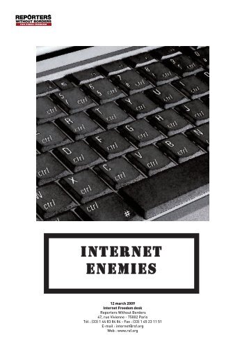 Internet Enemies - Reporter ohne Grenzen