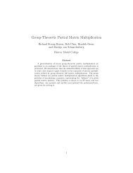 Group-Theoretic Partial Matrix Multiplication - Department of ...