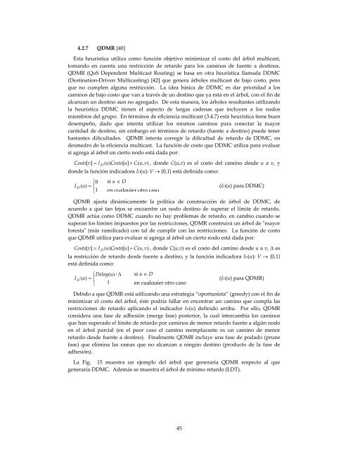 Evaluación de Algoritmos de Ruteamiento Multipunto en Redes de ...