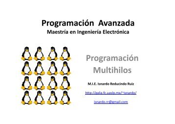 Programación Avanzada Programación Multihilos