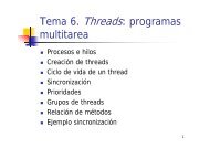 Tema 6. Threads: programas multitarea
