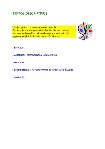 TEXTOS DESCRIPTIVOS - educastur.princast