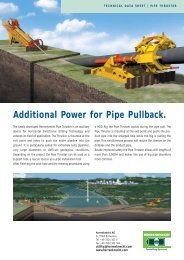 Additional Power for Pipe Pullback.