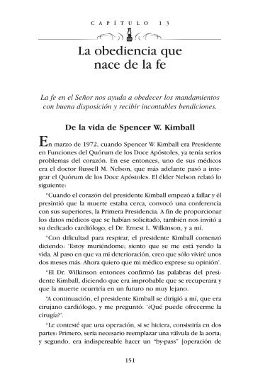 enseñanzas de los presidentes de la iglesia: spencer w. kimball