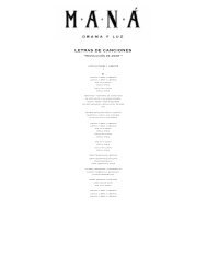 letras de canciones pdf - Maná