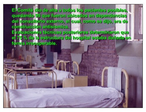 respuesta del sistema preventivo de un hospital ante los efectos de ...