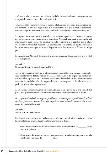 Documentos Claves de la OEA sobre Seguridad, Vol. III CIFTA