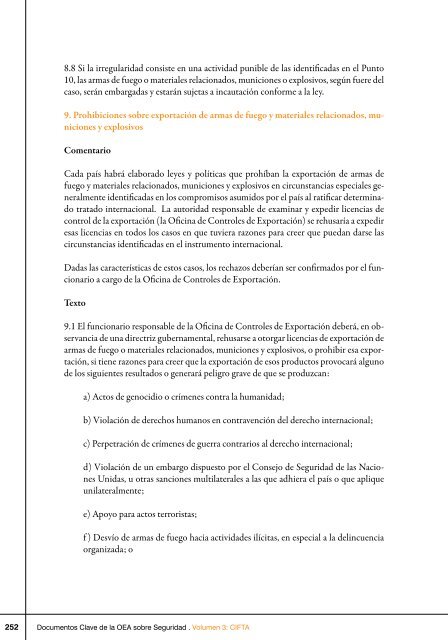 Documentos Claves de la OEA sobre Seguridad, Vol. III CIFTA