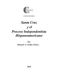 Santa Cruz y el Proceso Independentista Hispanoamericano