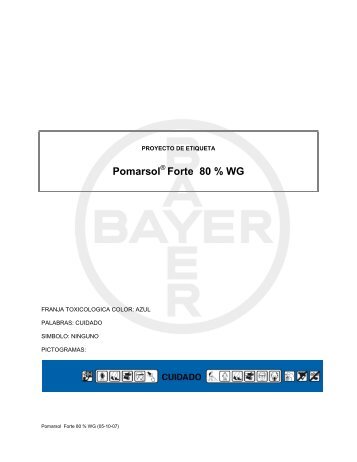 Pomarsol Forte 80 % WG - Bayer CropScience Chile