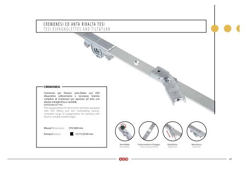 SERRATURE MULTIPUNTO MULTIPOINT LOCKS - Guida Finestra