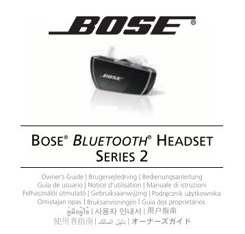 BOSE® BLUETOOTH® HEADSET SERIES 2