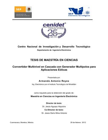 TESIS DE MAESTRÍA EN CIENCIAS - Cenidet