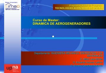 DINAMICA DE AEROGENERADORES - Ingeniería Mecánica ...