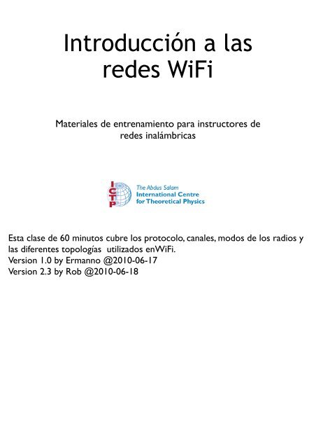 Introducción a las redes WiFi - EsLaRed