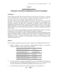 ELETTROSTATICA Notazioni vettoriali ed ... - Cm-physmath.net