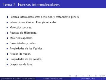 Tema 2: Fuerzas intermoleculares - Qfa.uam.es