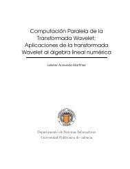 Aplicaciones de la transformada Wavelet al álgebra lineal