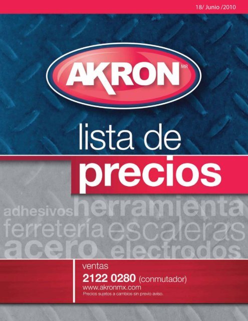 lista de precios - akron