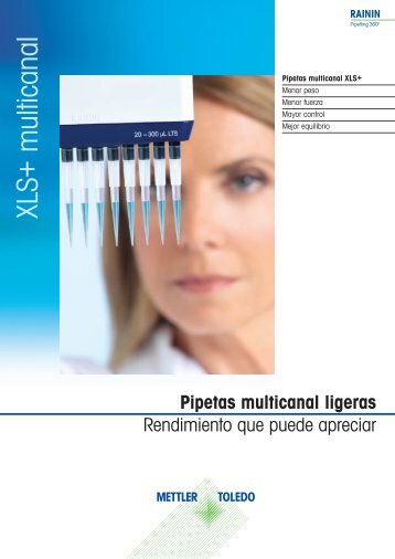 XLS+ multicanal de Rainin - METTLER TOLEDO