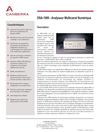 DSA-1000 - Analyseur Multicanal Numérique