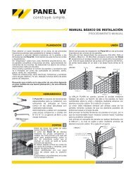 MANUAL BÁSICO DE INSTALACIÓN - panel w