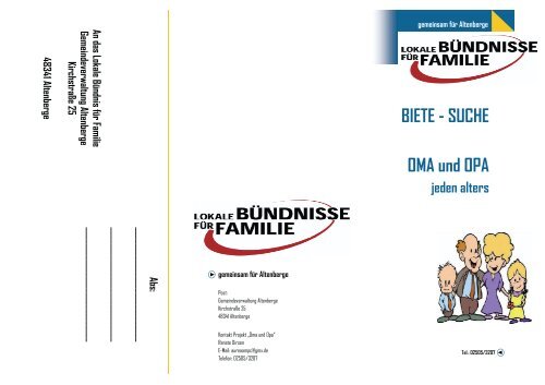 BIETE - SUCHE OMA und OPA