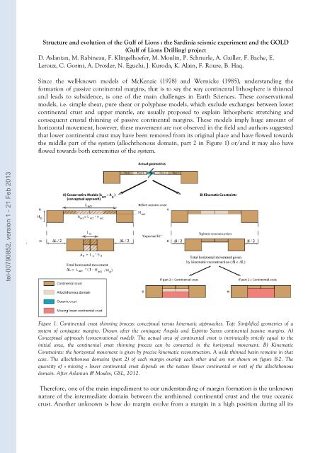 Quantification des flux sédimentaires et de la subsidence du bassin ...