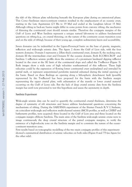 Quantification des flux sédimentaires et de la subsidence du bassin ...