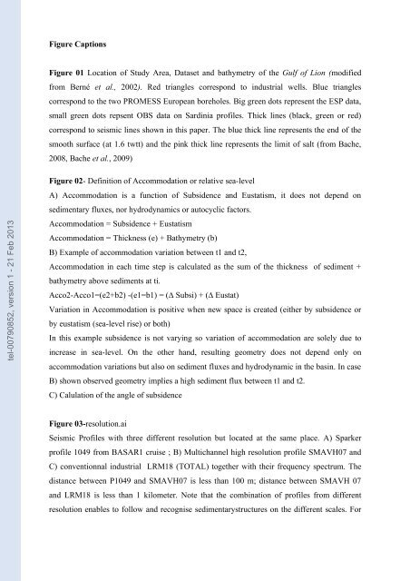 Quantification des flux sédimentaires et de la subsidence du bassin ...