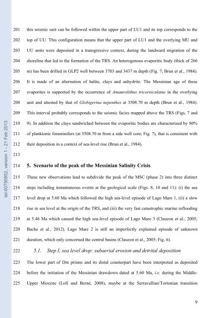 Quantification des flux sédimentaires et de la subsidence du bassin ...