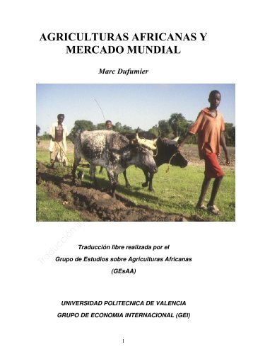 agriculturas africanas y mercado mundial - Biblioteca Hegoa