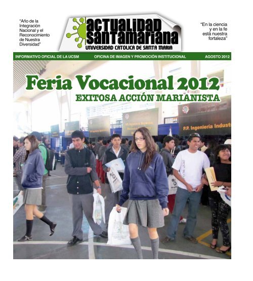 1 Exitosa acción marianista - Universidad Católica de Santa María