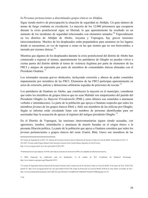 Directrices de elegibilidad para evaluar las necesidades de ... - Acnur