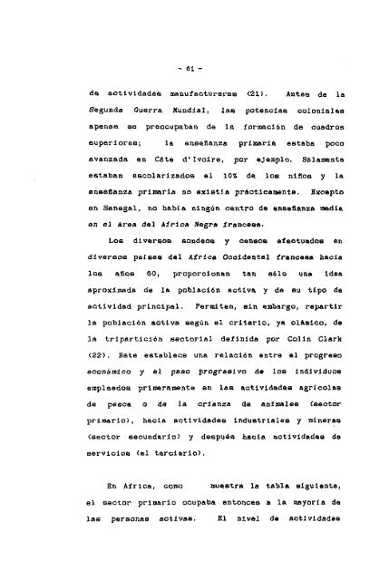 Los problemas del desarrollo de Africa negra - Universidad ...