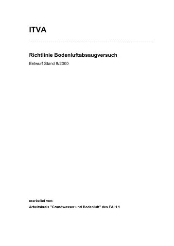 Richtlinie Bodenluftabsaugversuch - Altenbockum & Partner
