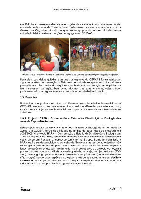 relatório de actividades 2011 - aldeia