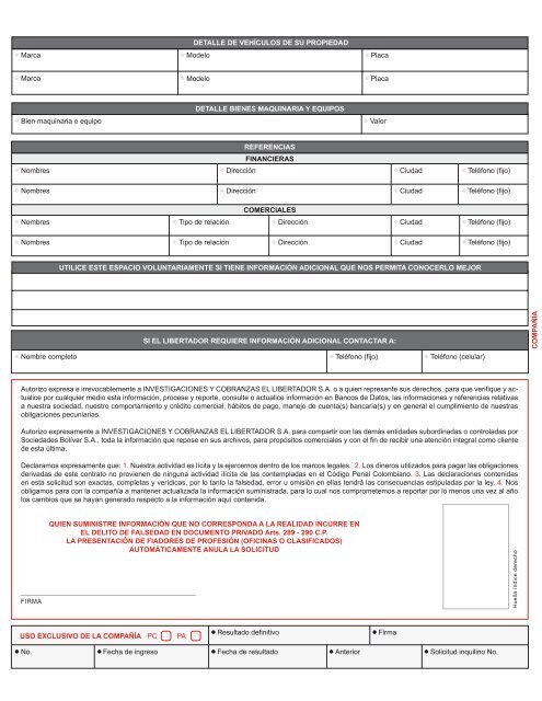 Formulario Persona Jurídica - Acrecer